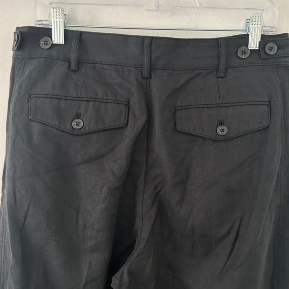 Madewell Women's High-Rise Barrel-Leg Pants Pleated True Black Size 8 New - Picture 7 of 11